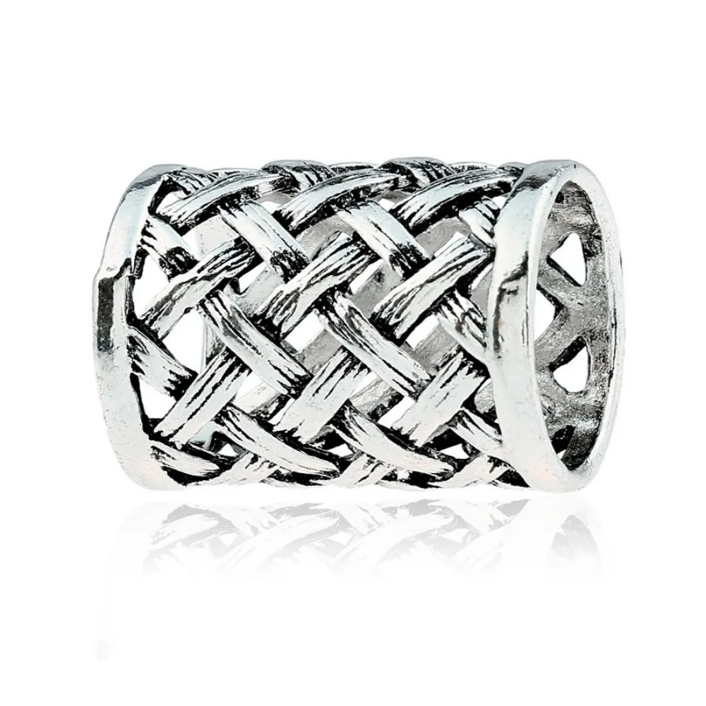 Alloy Scarf Buckle Ring Crossed Net Cylindrical Cloth Decorative Ornaments Antique Finish Scarf Accessories