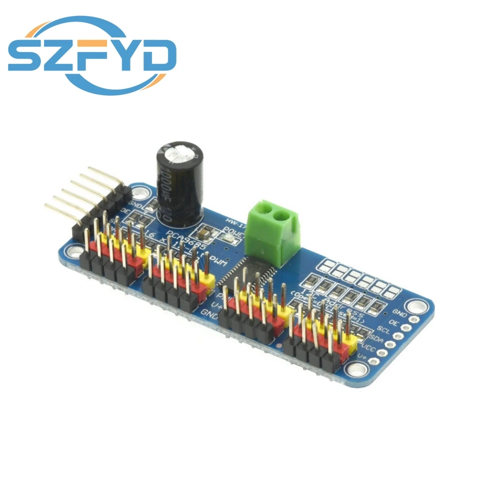 PCA9685 Controlador de servos PWM 16 canales I2C 12 bits - imagen 3