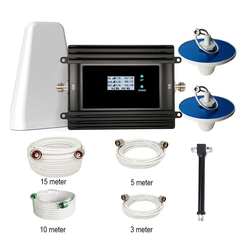 Smart Cell Phone Extends 4G 5G GSM Am-plifier    Range Complete with Two Internal Antennas Coverage up to 1000m2