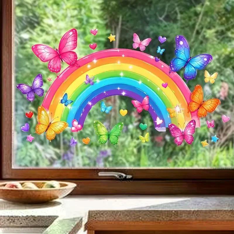 Wall Sticker Fresh Floral Pattern Sink Area Background Bathroom Decoration Self-Adhesive Removable Waterproof No Peel