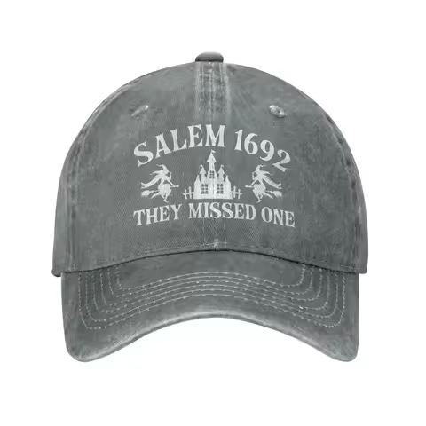 Salem 1692 They Missed One Baseball Hat Classic Cap Funny Salem Halloween Witch Caps Men Women
