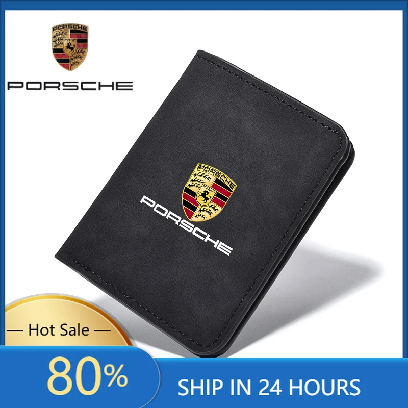 

Interior Stickers Fot Porsche Car Driver License Cover Credit Card Wallets Holder Accessory For Porsche Cayenne Panamera Macan 9