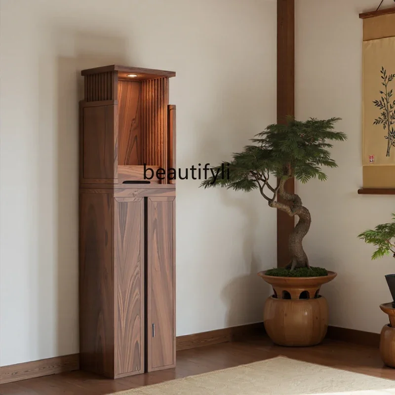 Solid wood shrine offering table shrine  household  Buddhist cabinet Chinese shrine