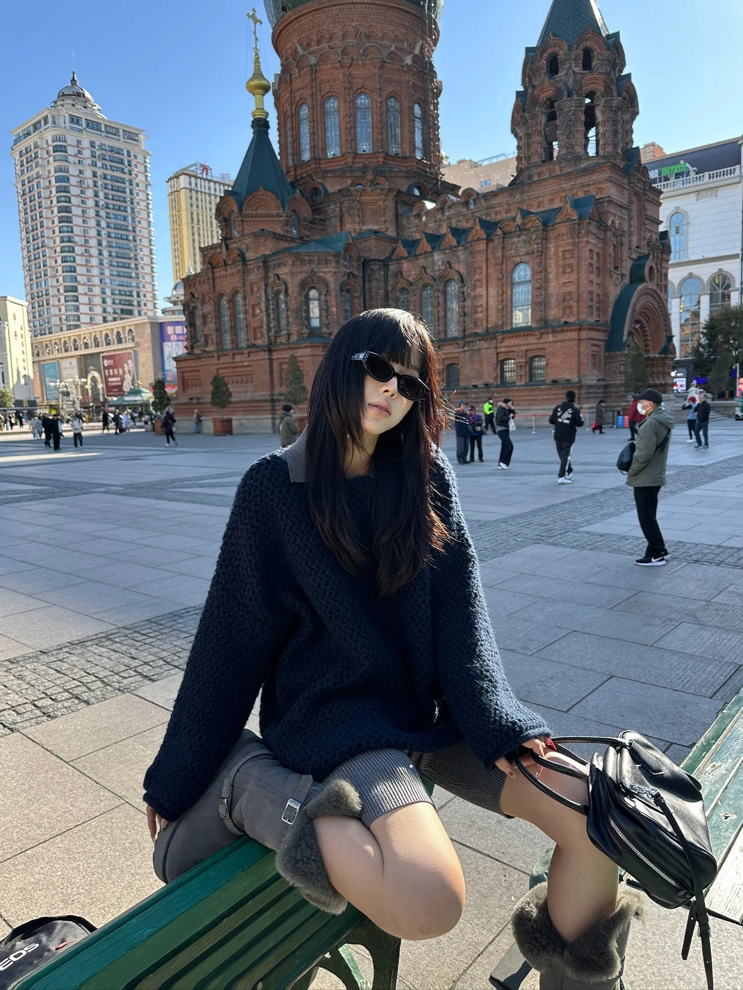 

Вязаный свитер Falin X из мериносовой шерсти с одним открытым плечом и длинным рукавом, свободный крой, осенне-зимняя коллекция, повседневный стиль