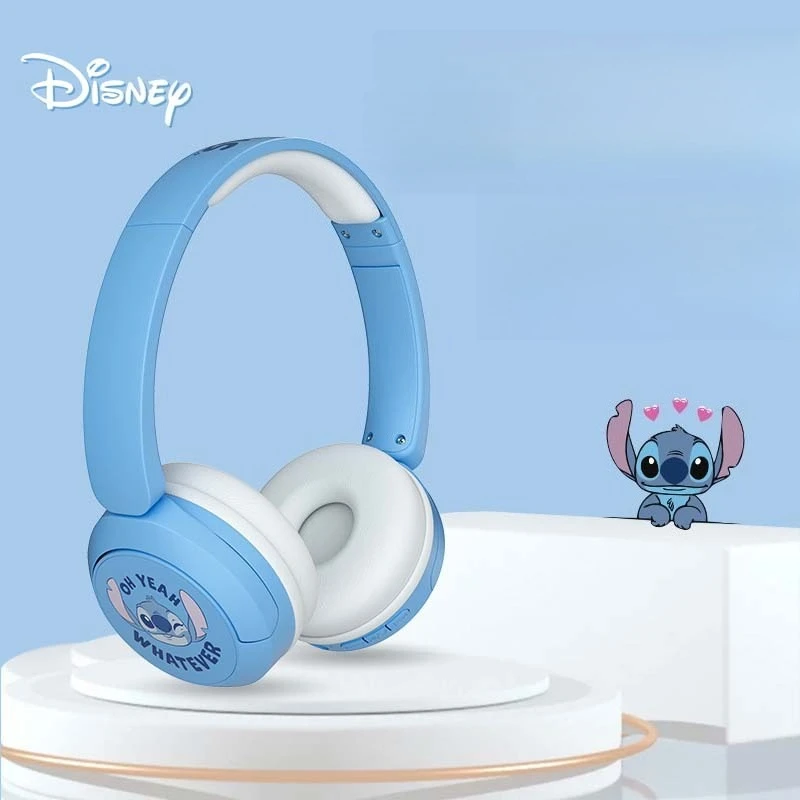 미니소의 새로운 국경 간 디즈니 귀여운 만화 Stilt 헤드 장착형 Bluetooth 귀여운 스테레오 헤드폰
