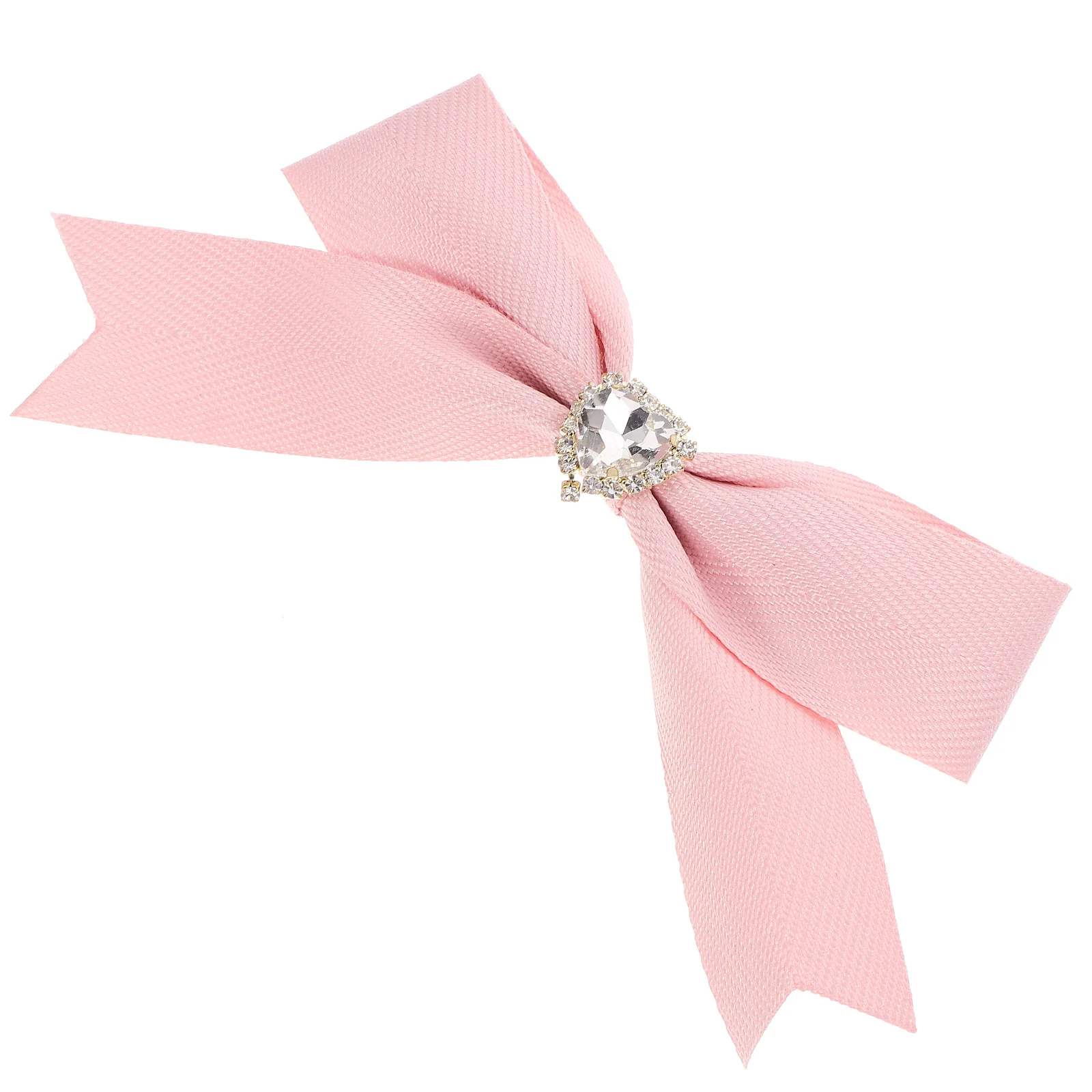 

Crystal Bowknot Hair Clips Pink Barrettes Hair Pin for Wedding Party Daily Wear Elegant Shine Accessory