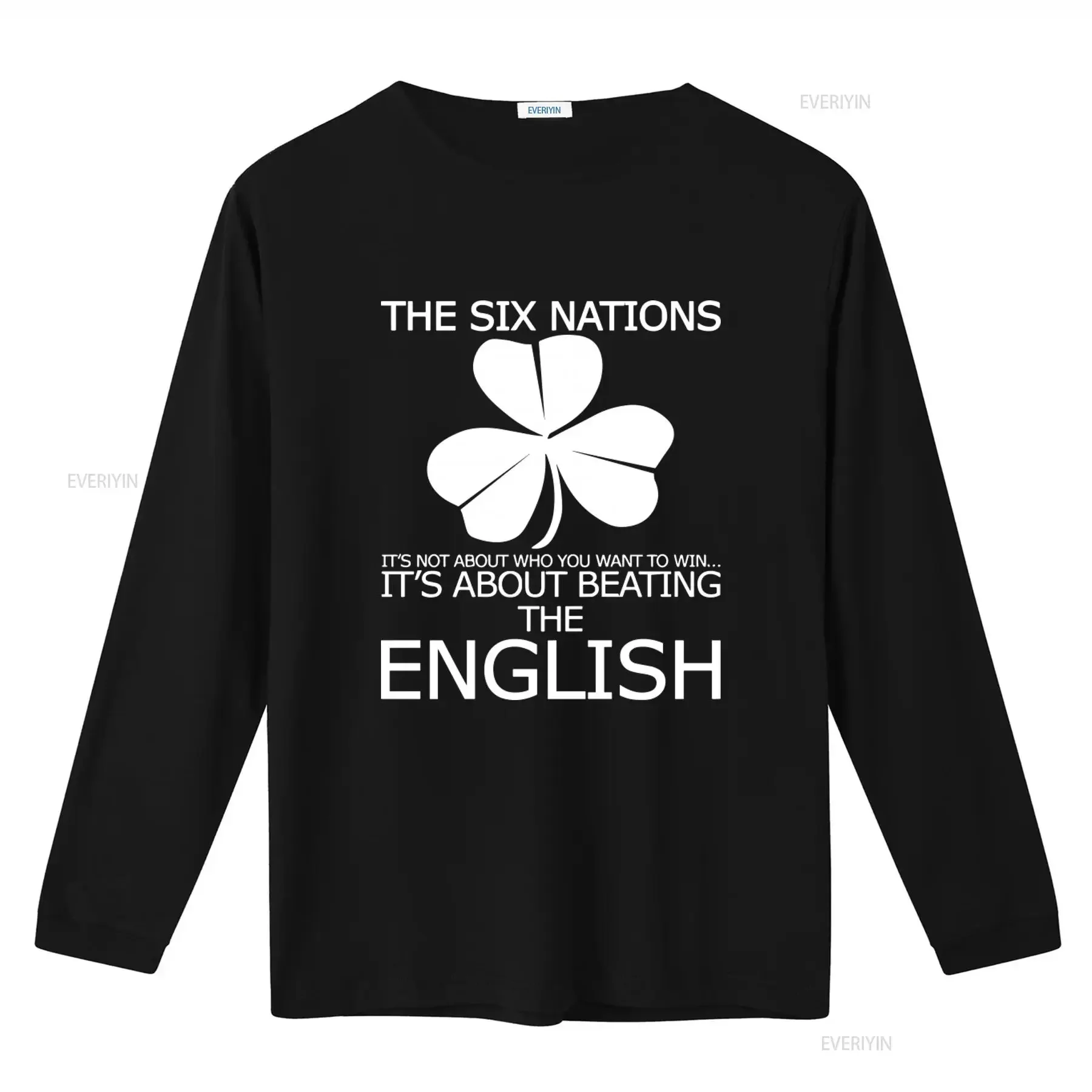Mens Ireland Six Nations Rugby T Shirt Rugger The It's Not About Who You Want To Win Beating English vintage Washed Stretched