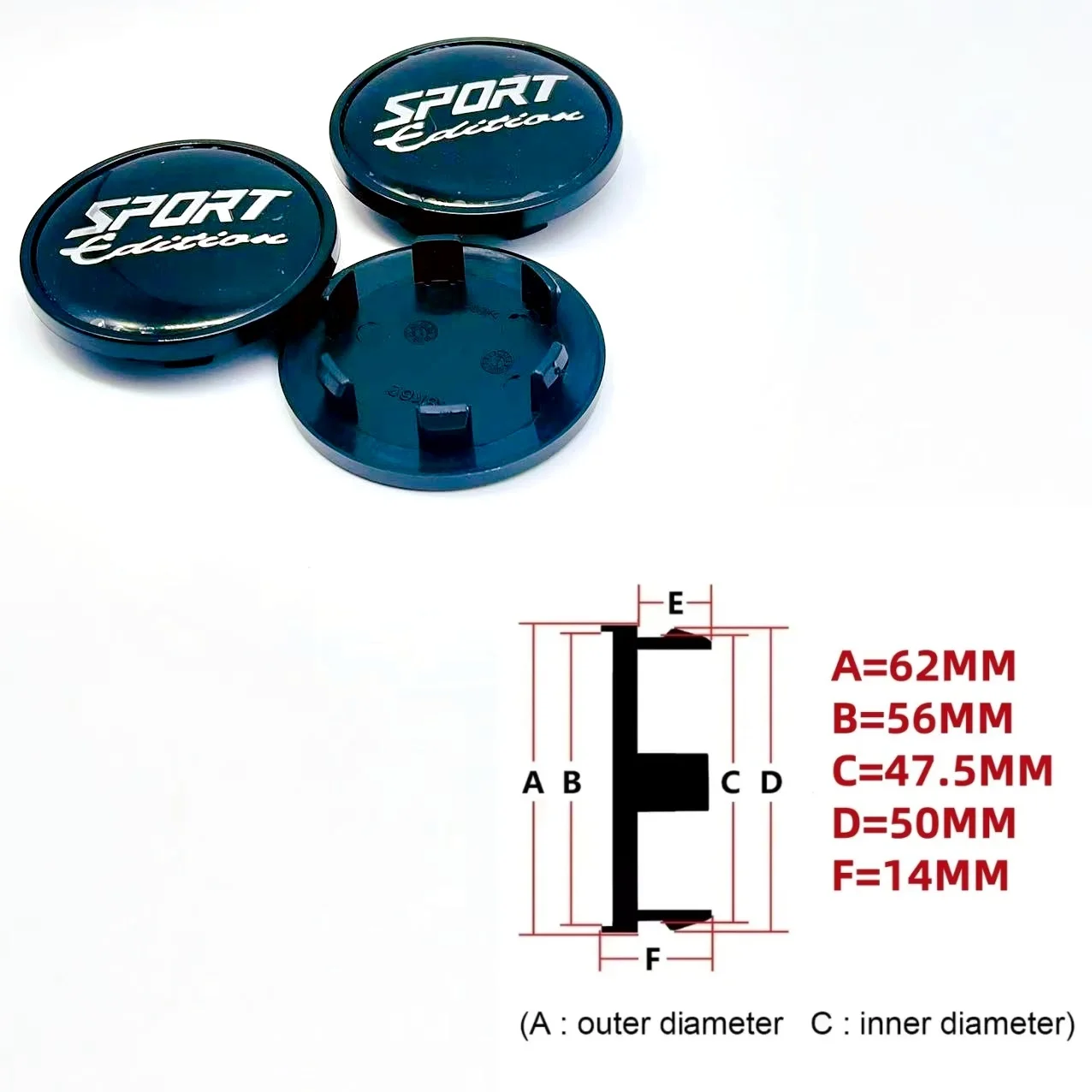 4pcs/lot 62mm Car Wheel Hub Cover Center Caps for SPORT Racing Styling Badge covers Emblem Decals Styling accessories