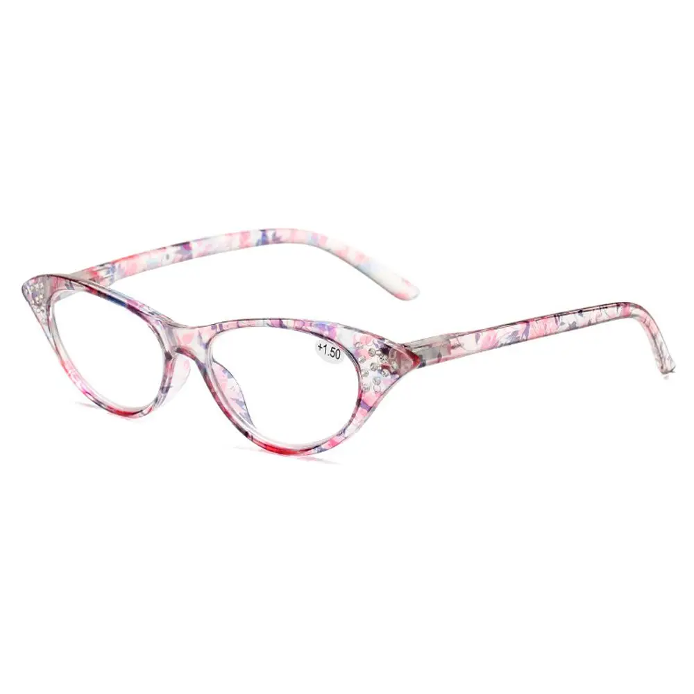 

Vision Care Floral Rhinestones Cat Eye Frame Presbyopia Glasses Computer Eyeglasses Women Reading Glasses Hyperopia Eyewear