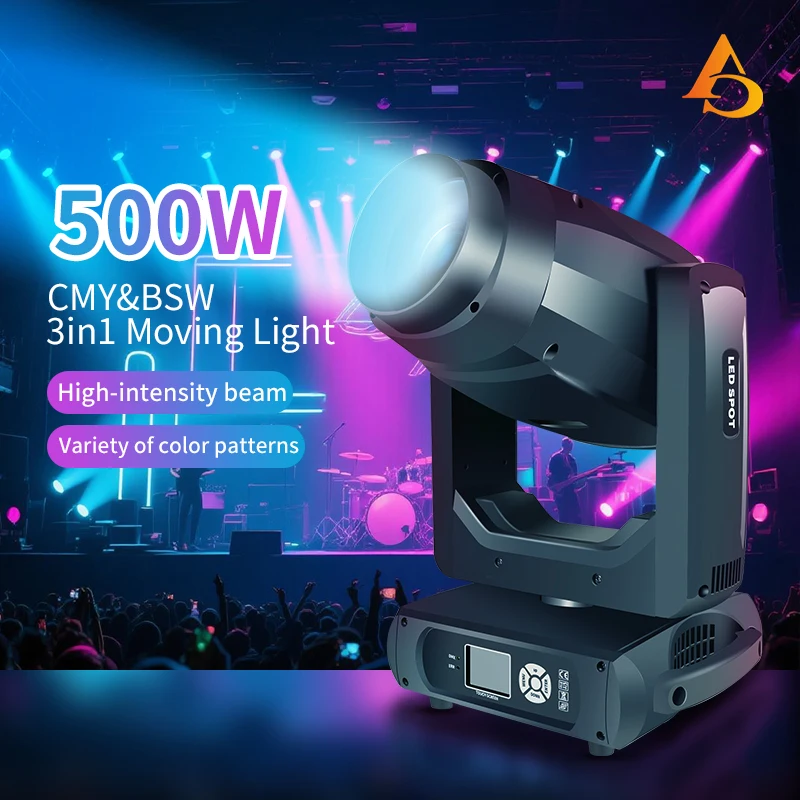 AICPOSE 500W ビームスポットウォッシュ LED ムービングヘッドライト