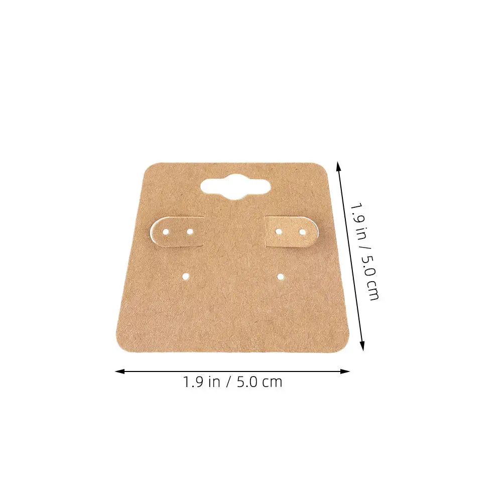 200Pcs Earring Display Cards Paper Minimal Style Holes Punched Sturdy Lightweight Ideal for Ear Stud Retail Packaging Selling