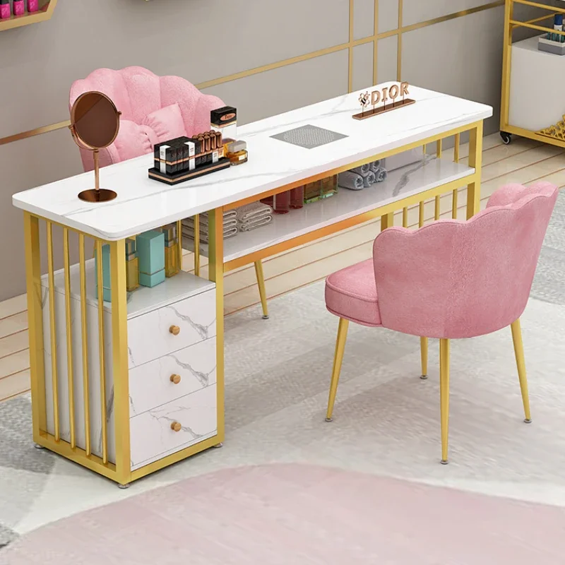 Nail Supplies Storage Tables Carry Salon Equipment Kinetics Art Table Nails Dust Collector Manicure Color Pink Foldable Stuff