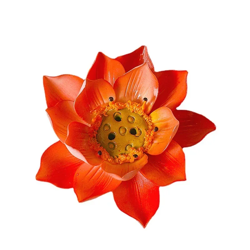 

Hand-knitted porcelain flowers, lotus incense inserts, tea room office desktop home decorations, craft ornaments