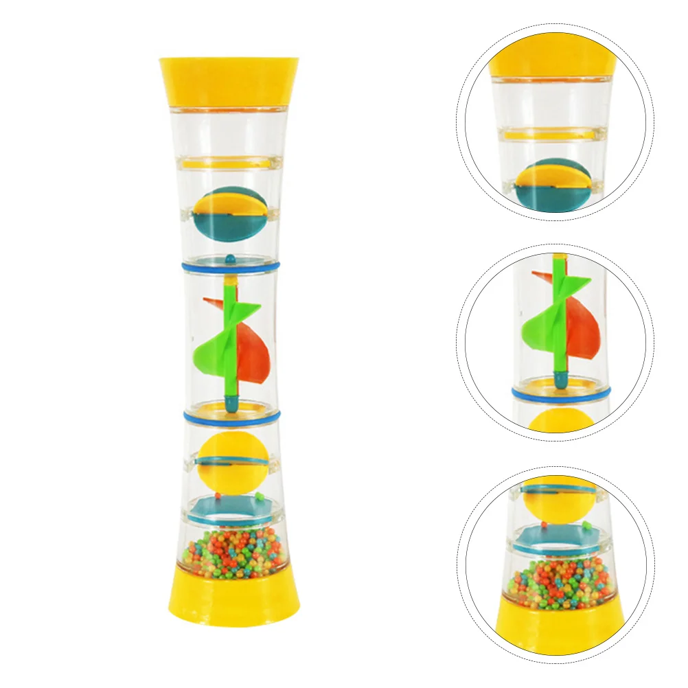 1Pcs Rainbow Sound Kaleidoscope Educational Hand Bell Creative Rotating Plaything Baby Cognitive Developing Infant Grab