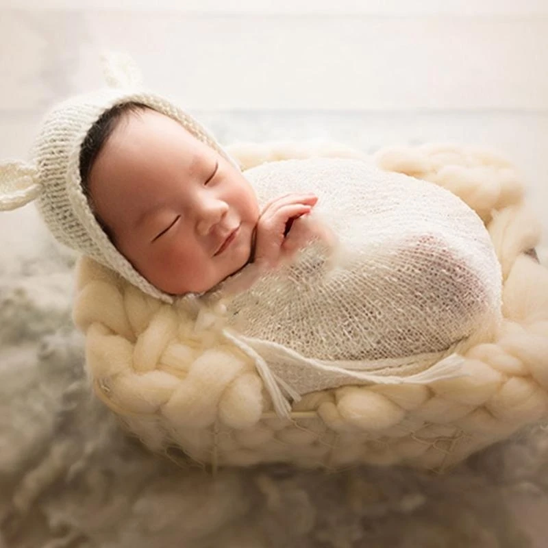 J15U الرضع صور الدعائم لتقوم بها بنفسك صور المهد سلة فوتوستوديو الانتحال الأثاث استحمام الطفل الاحتفال بالولادة التقاط الصور #2