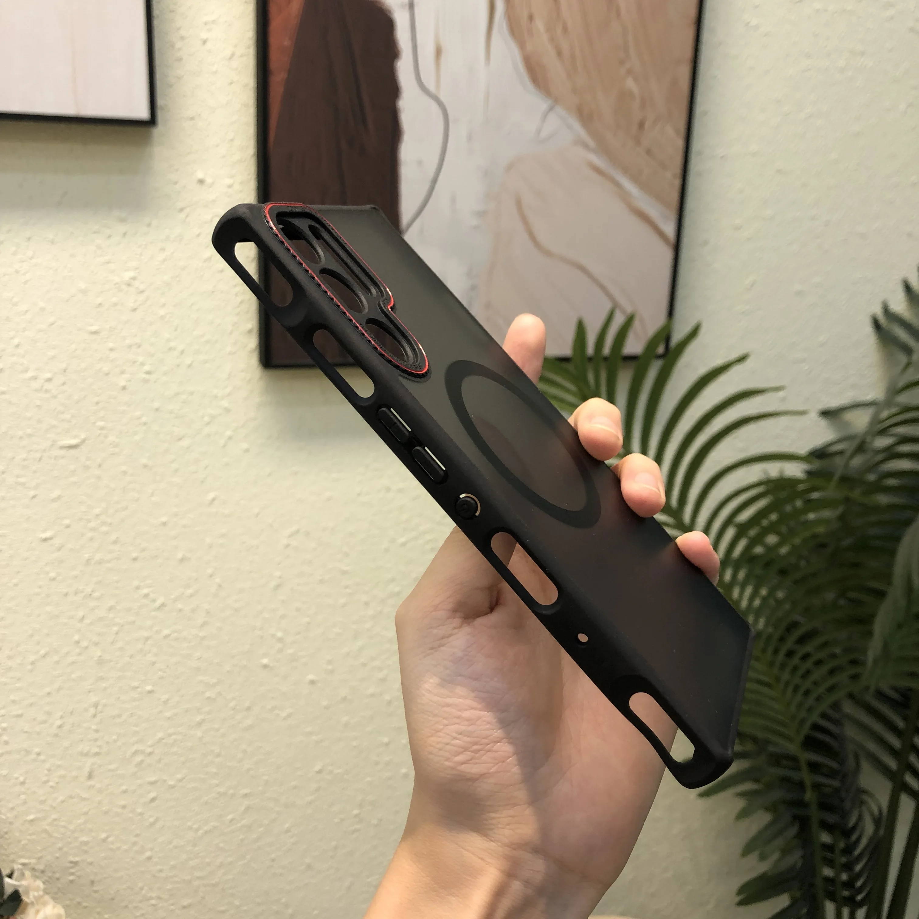 حافظة لهاتف ZTE Nubia Red Magic 10 10S 9 9S Pro Plus غطاء خلفي فاخر غير لامع مغناطيسي Magsafe لهاتف شحن لاسلكي