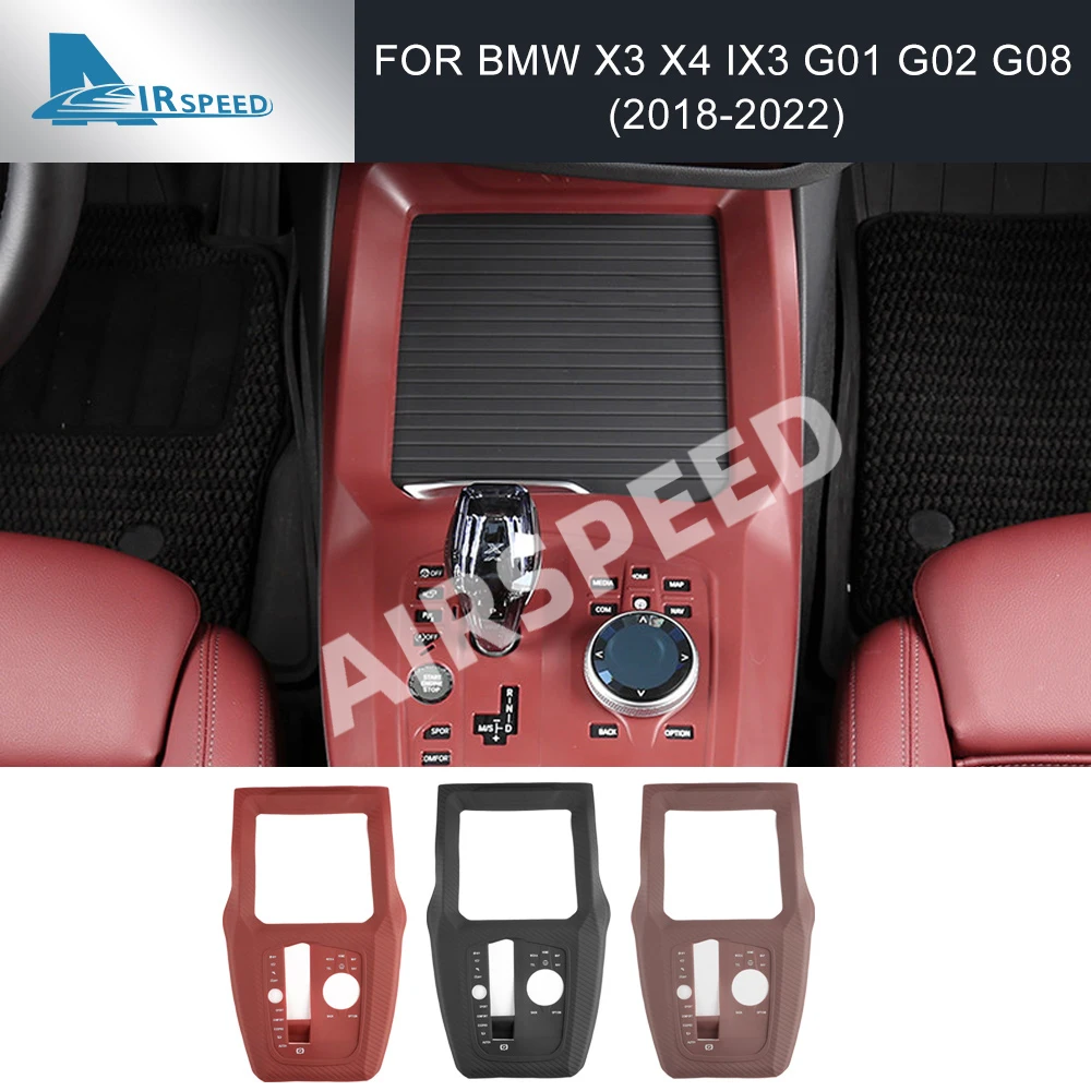 

Silicone for BMW X3 G01 X4 G02 G08 IX3 2018 2019 2020 2021 2022 Car Center Console Gear Shift Frame Cover Sticker Accessories