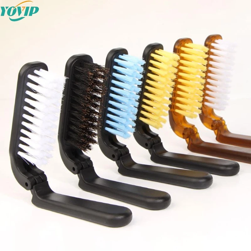 

Foldable Oil Head Comb Brush Hair Care Beard Shape Dual Use Comb Brush Hair Cutting Cleaning Brush Broken Hair Comb Mini