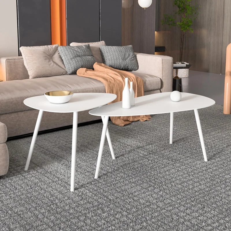 Modern Luxury Coffee Table Nordic Minimalism Floor Coffee Table Set Originality Space Saving Unique Caffè Tavoli Home Furniture