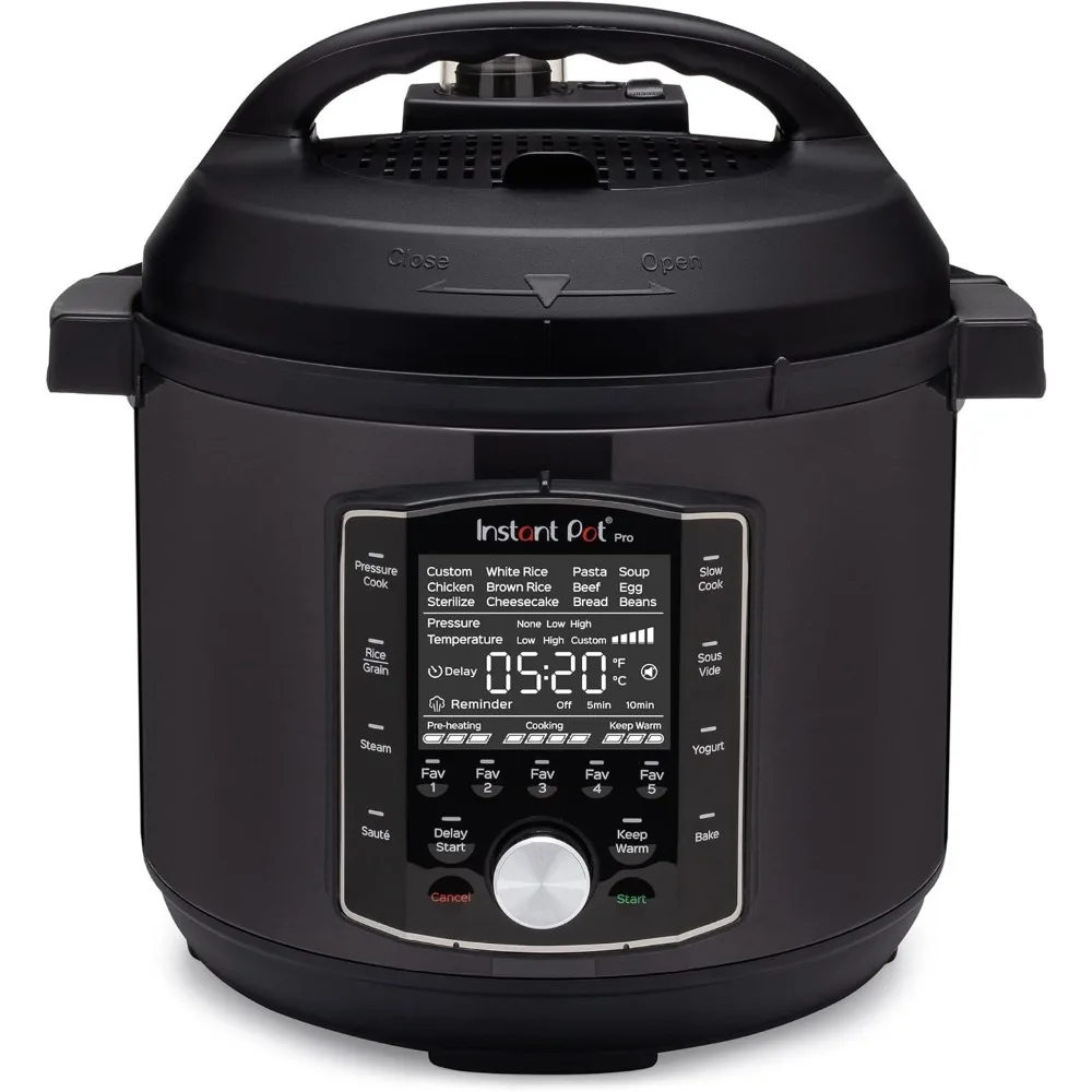 

) 10-in-1 Pressure Cooker, Slow Cooker, Rice/Grain Cooker, Steamer, Sauté, Sous Vide, Yogurt Maker, Sterilizer, and Warmer,