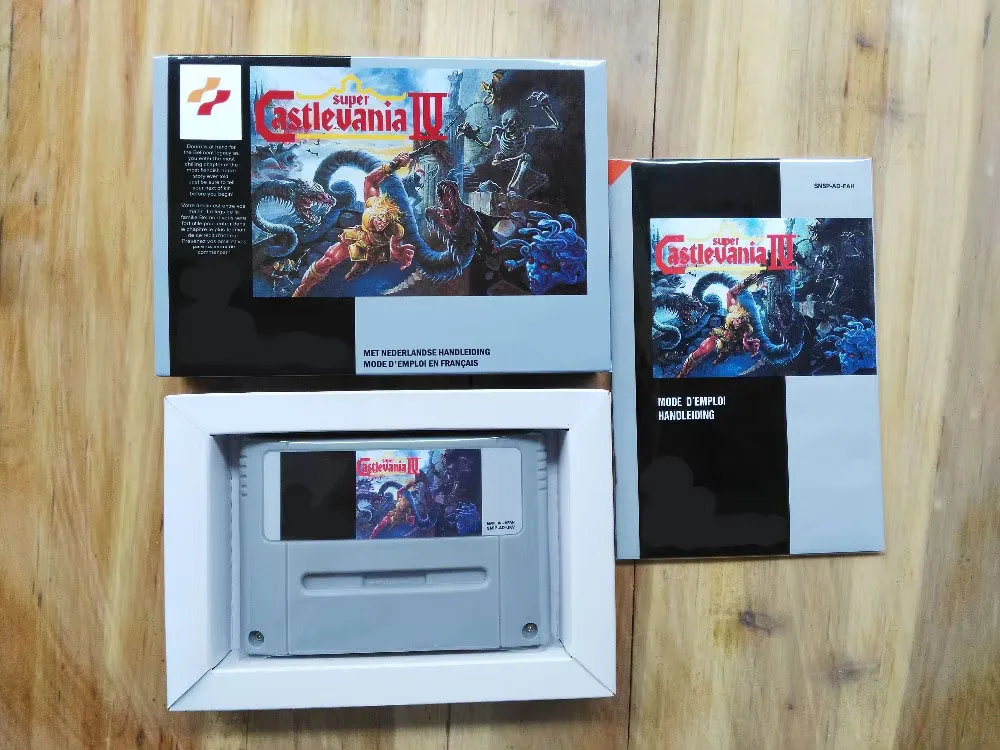 16Bit Games ** Super Castlevania 4 ( French PAL Version!! Box+Manual+Cartridge!! )