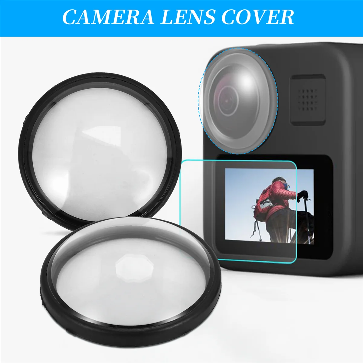 New Tech 保護レンズ カメラ レンズ カバー フレーム Max Sport カメラ用