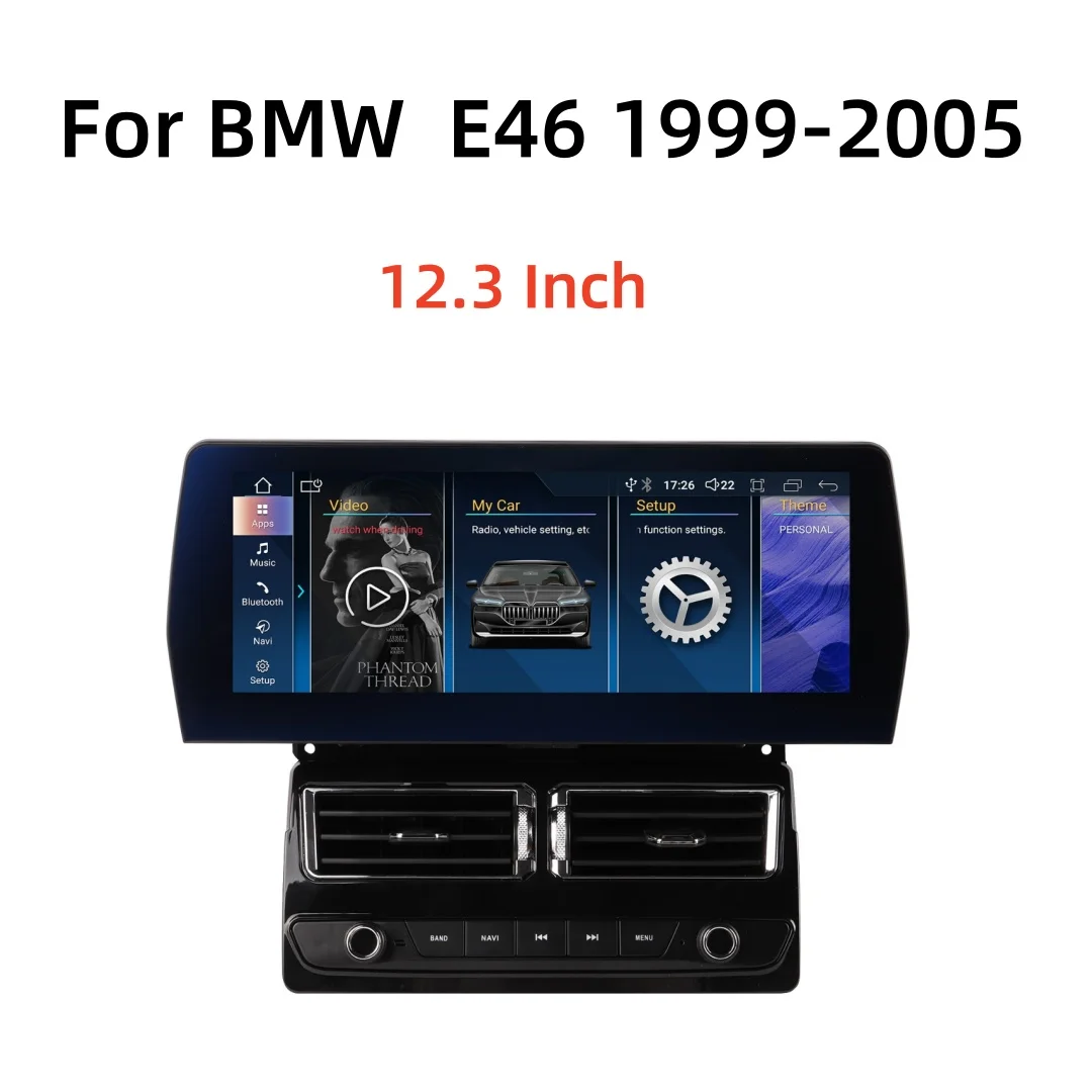 

12.3 Inch Android13 Touch Screen For BMW 3 M3 E46 1999-2005 Multimedia Car Radio Player Stereo GPS Navigation DSP Carplay