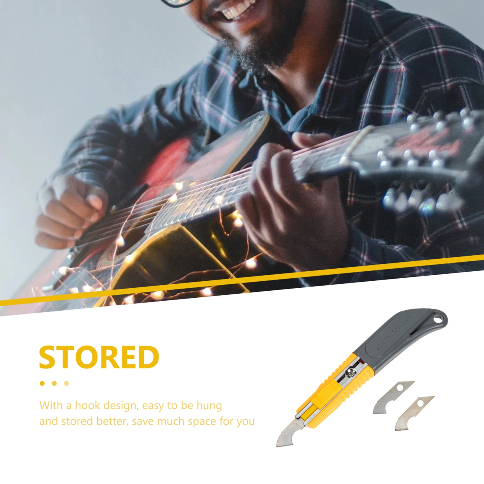 

2Pcs Fret Cleaning Wire Groove Tool Durable Compact for Guitar Cleaning For Guitar Slot Ukulele Bass Mandolin