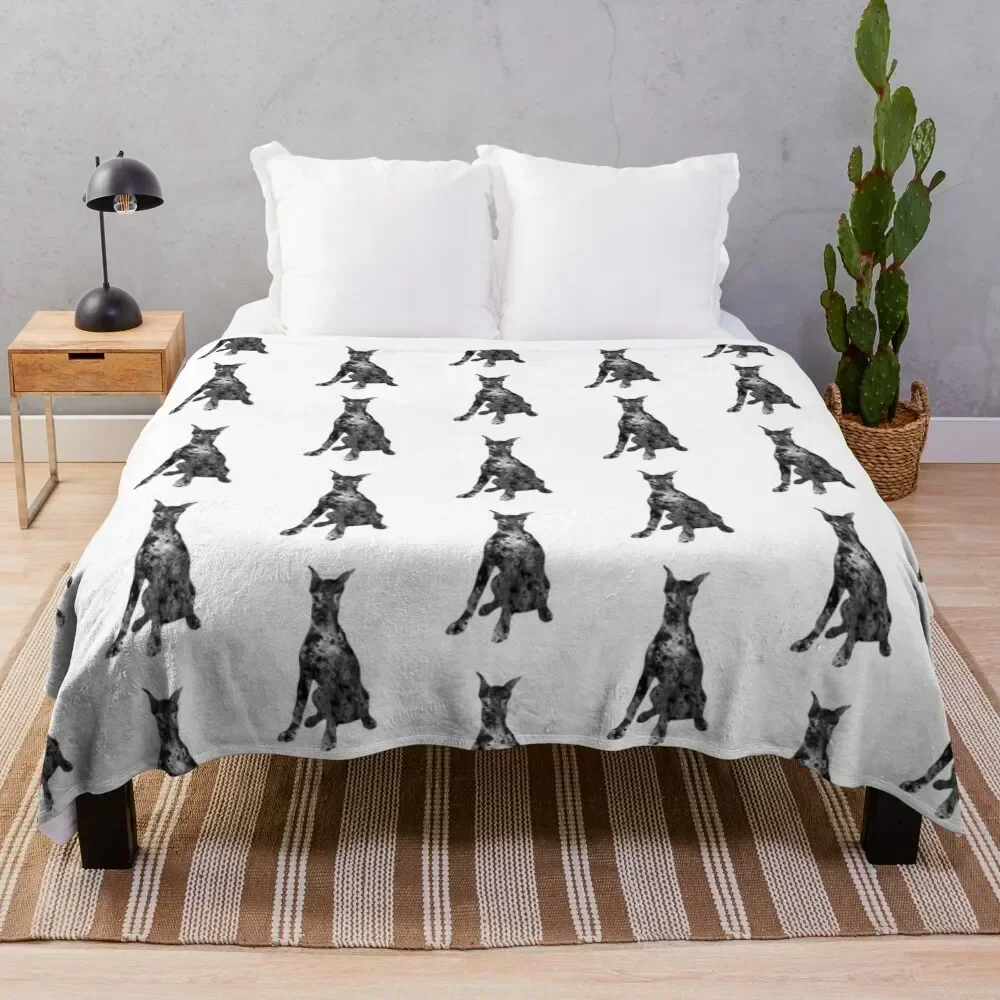 

Doberman Throw Blanket Color Fast Cozy Throw Blanket