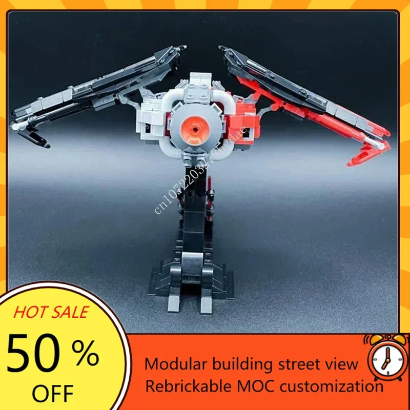 632 Elementy Personalizowane MOC Kosmiczny Bitewny Myśliwiec TIE Raven Laserowy Działo Technologia Niestandardowe Puzzle Zabawki do Samodzielnego Montażu Prezenty Świąteczne