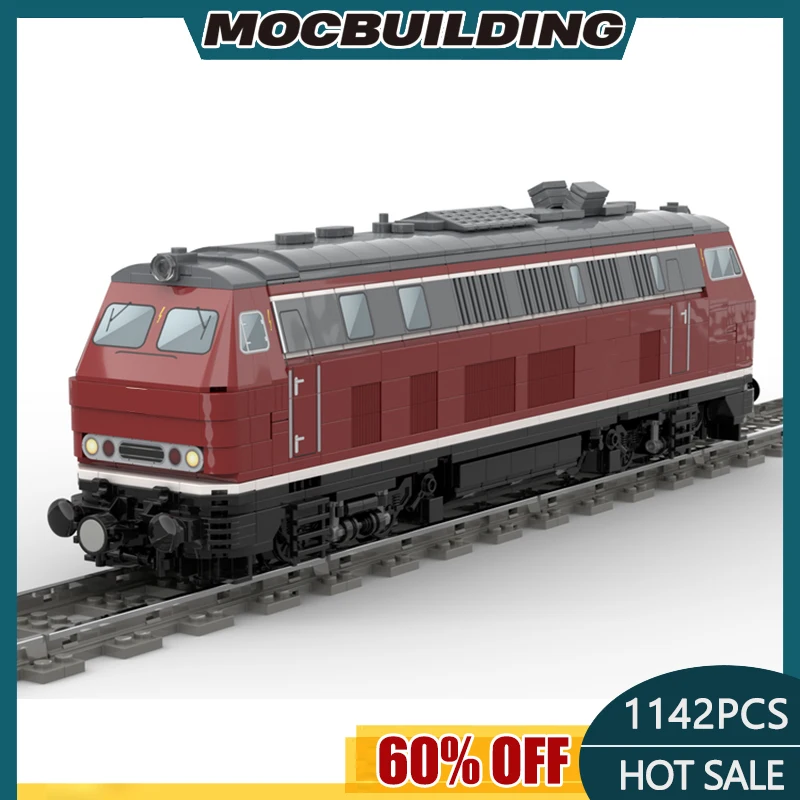 1142pcs GBC Electric Diesel Locomotive BR218 Building Blocks Model DIY  Bricks Technology Creative Assembly Toys MOC-151018