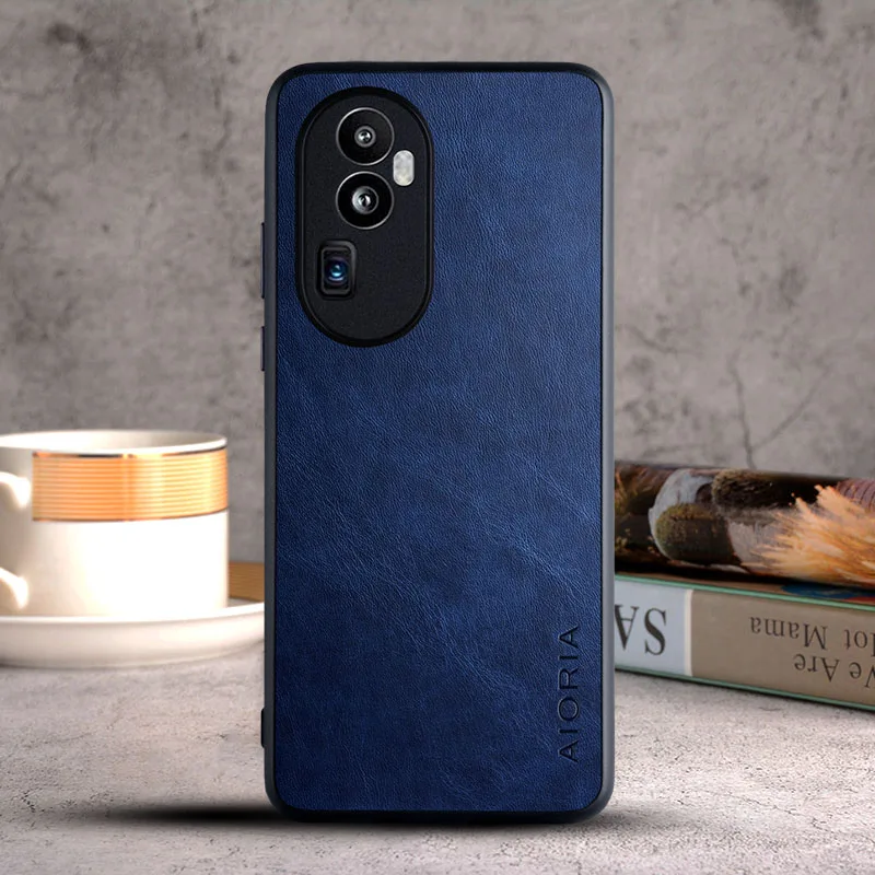 Funda para Oppo Reno 14 13 12 11 10 Pro Plus Reno11 Reno12 Reno13 Reno14 F 5G coque Funda de cuero Vintage de lujo funda capa