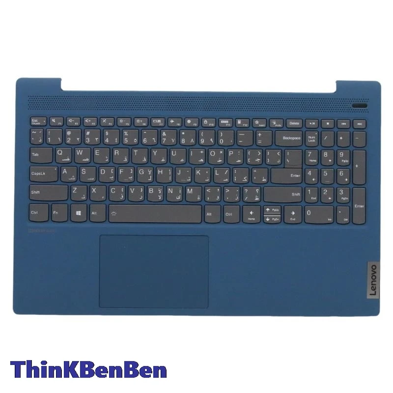 

ARA Arabic LIGTeal Keyboard Upper Case Palmrest Shell Cover For Lenovo Ideapad 5 15 ITL05 IIL05 ALC05 ARE05 5CB0X56204