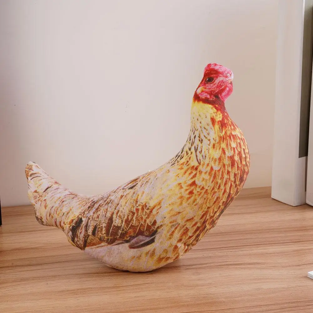 Simulation poule oiseau oie en peluche poupée oreiller coussin jouet créatif en peluche 3D oiseau en peluche peluche poulet doux en peluche jouet