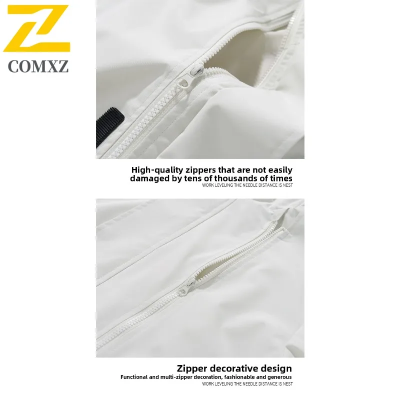 سترة EiAO الرجالية المقاومة للماء والرياح التكتيكية - معطف المشي لمسافات طويلة في الهواء الطلق للتخييم والصيد على طراز ملابس الشارع الحضرية سترة ساخنة #6