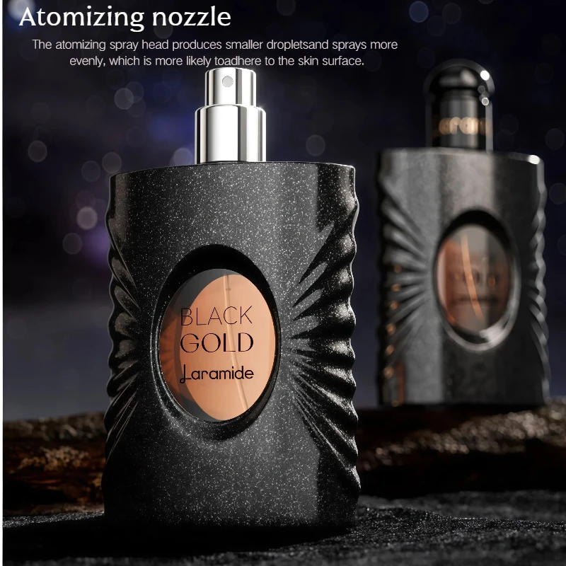 عطر لاراميد الأسود الذهبي 28 مل - عطر غني ومغري، رائحة تدوم طويلاً، فاخرة ومناسبة للجميع #1