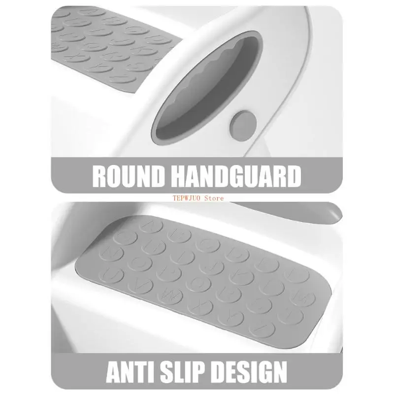 U50F كرسي أطفال قابل للطي مساعد على شكل سلم بخطوتين للحمام يسهل حمله