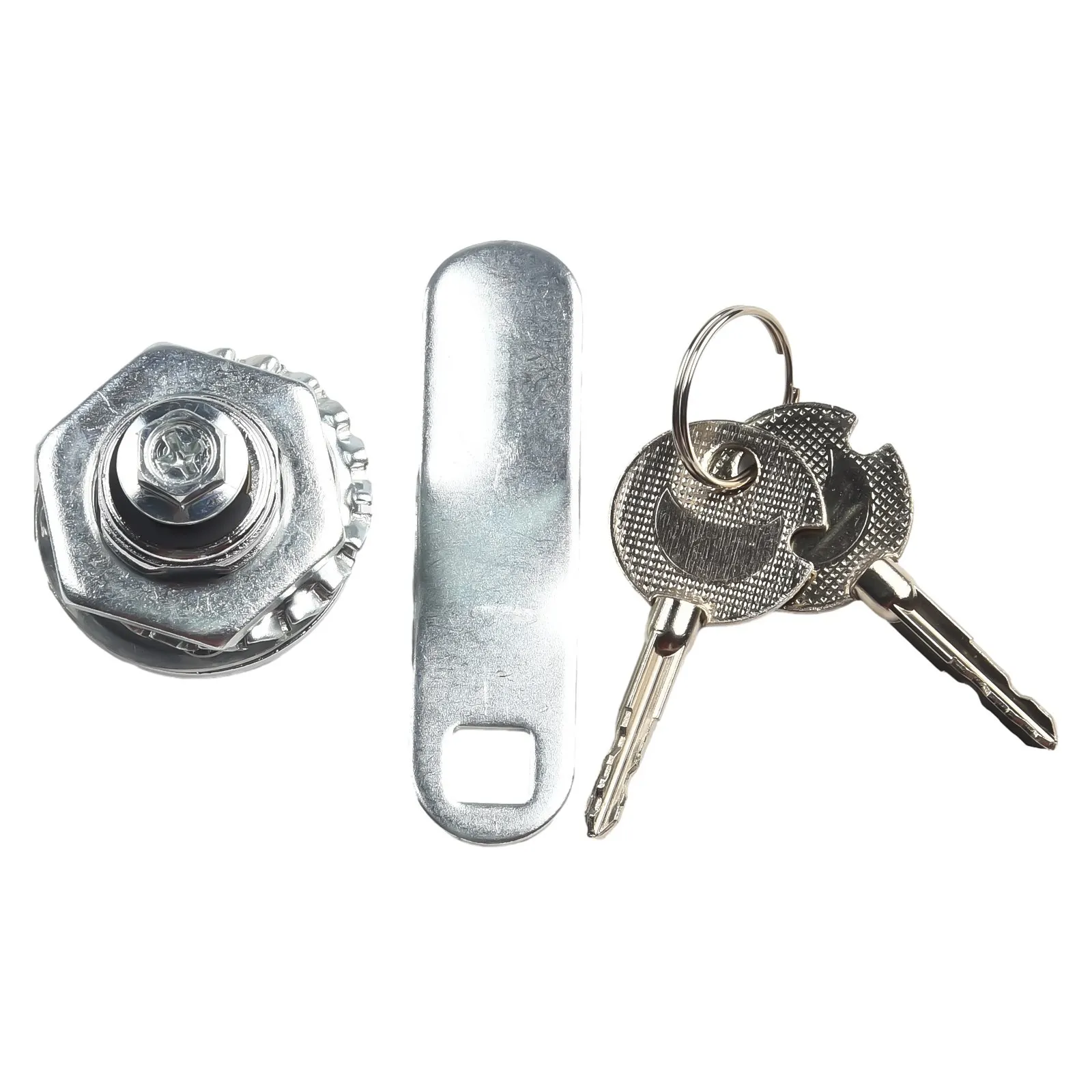 Cam Lock Padlock Door Lock Lock Cylinder With Cover With 2 Keys Aluminum Alloy Cabinet Mailbox Drawer Cupboard