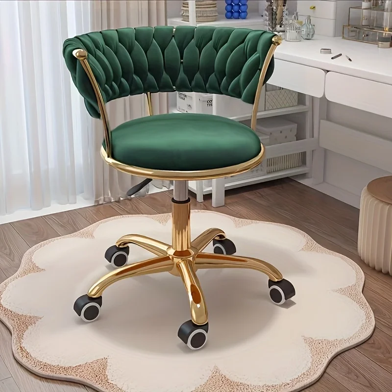 -ww Dressing Chair，Swivel Adjustable Height Vanity Stool, Accent Chair for Bedroom Makeup, Salon, Spa & Home Office