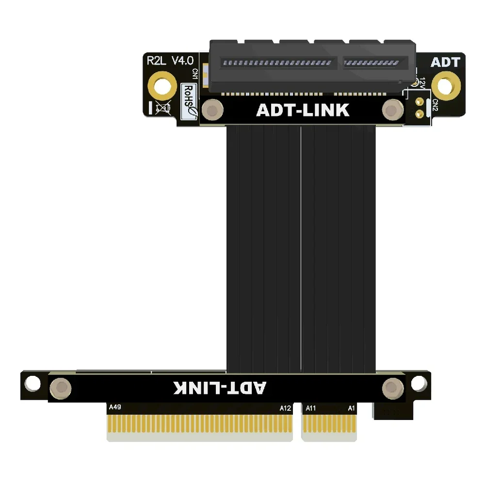 

X8 к X4 PCIE 4.0 Удлинительный кабель Адаптер-переходник Поддержка проводной беспроводной сетевой карты Карта захвата USB-карта PCIE4.0 Riser