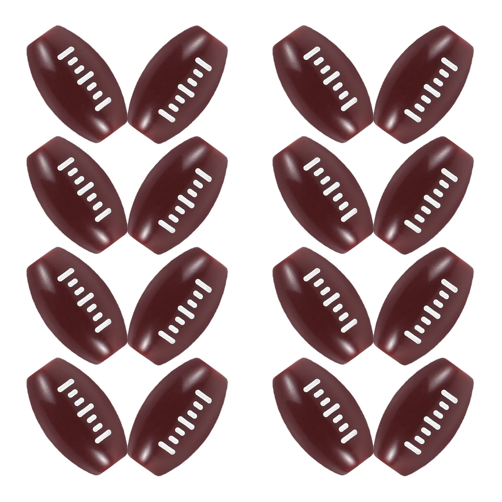 100Pcs DIY Acrylic Rugby Beads Sports Charms Football Shaped Loose Beads for Jewelry Making Necklace Bracelet Accessories
