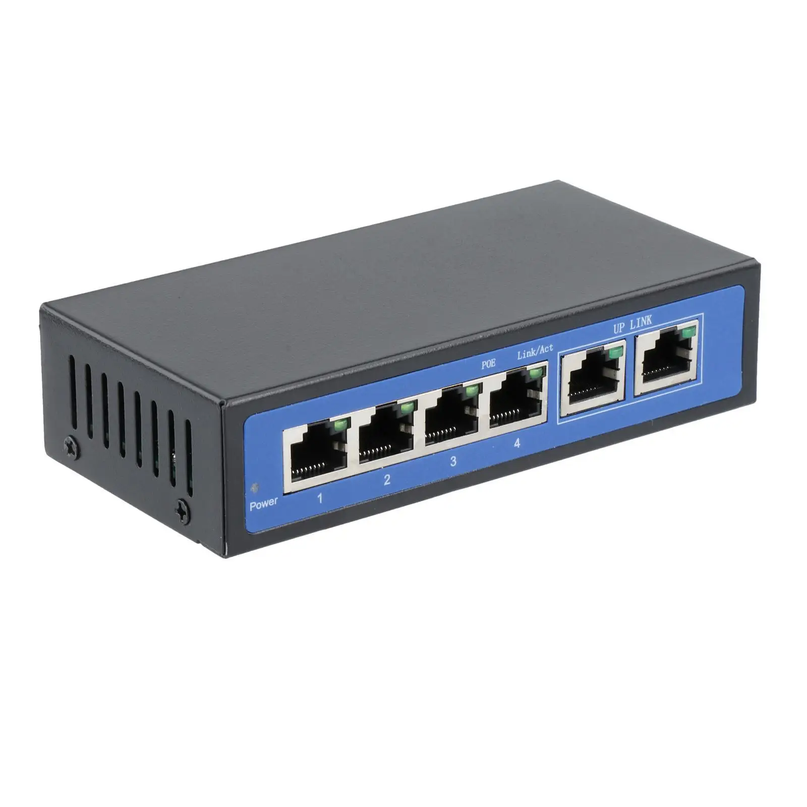 POE Switch Network 6-Port with 4-Port PoE 0Mbps Power over Ethernet Switch - Designed for Use