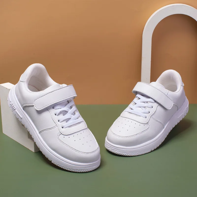 2023 Spring and Autumn Fashion New Girls' White Shoes Korean Style Boys' Sneakers Children's Breathable Board Shoes Kids Shoe