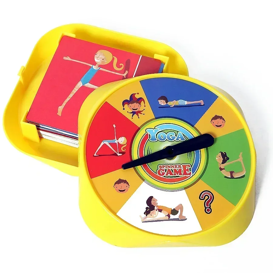 

Yoga Spinner Game: Fun Yoga Pose Cards for Kids Award Winning Family Activity for Yoga Enthusiasts Includes 54 Pieces 2+ Players