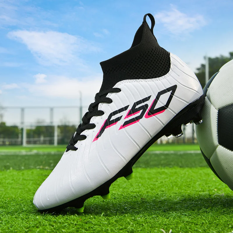 

Professional Soccer Shoes Football Boots Unisex Studded Society Turf Cleats Adults TF/FG Training High-Quality Non-Slip Sneakers