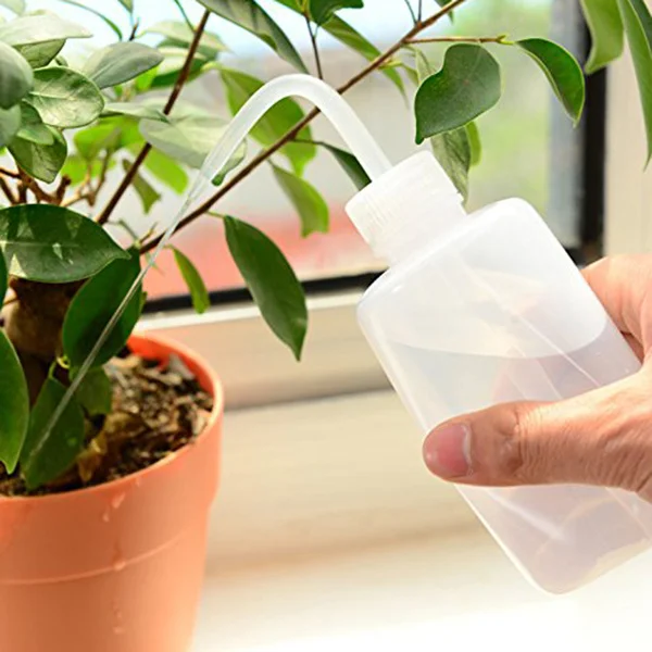 2 عبوة من علب سقاية الفم المنحنية 250 مل 500 مل مثالية لجميع أنواع النباتات بشكل خاص زجاجة سقي النباتات العصارية