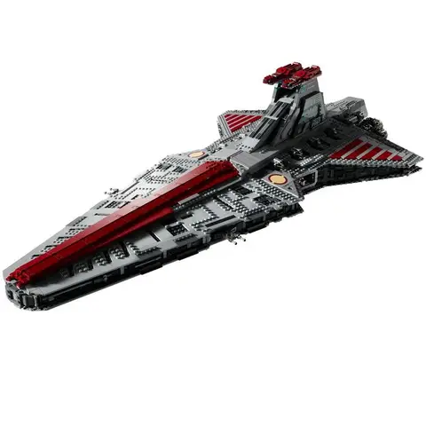 I lager 75367 NYA UCS Venator Class Republic Attacks Cruiser Byggklossar Modellklossar Rymdleksaker Födelsedag Julklappar 6 best sales Lego Venator - №3