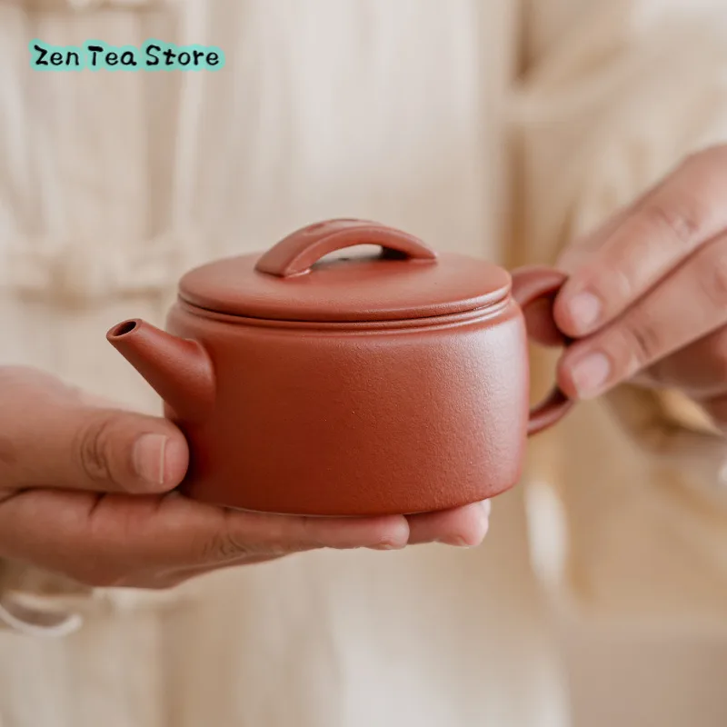 Red Clay Hanwa Pot Purple Clay Teapot Home Single Pot Kung Fu Tea Set Teapot New Chinese Imitation Of Ancient