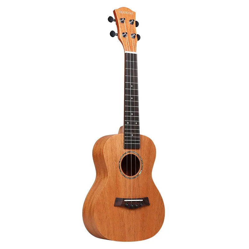 Ukelele eléctrico de 23 pulgadas con núcleo de chapa de madera de flor de durazno, modelo EQ, instrumento musical para principiantes, niños y adultos.