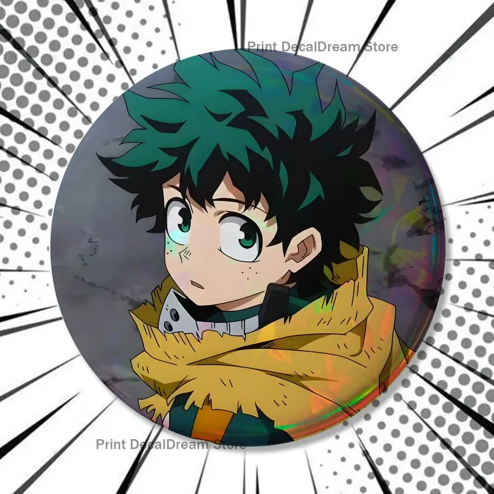 D-Deku M-MHA Broschen für Rucksack-Accessoires 25mm, 32mm, 48mm, 58mm, 75mm Runde Emaille-Pins Cartoon-Abzeichen – Detail 15